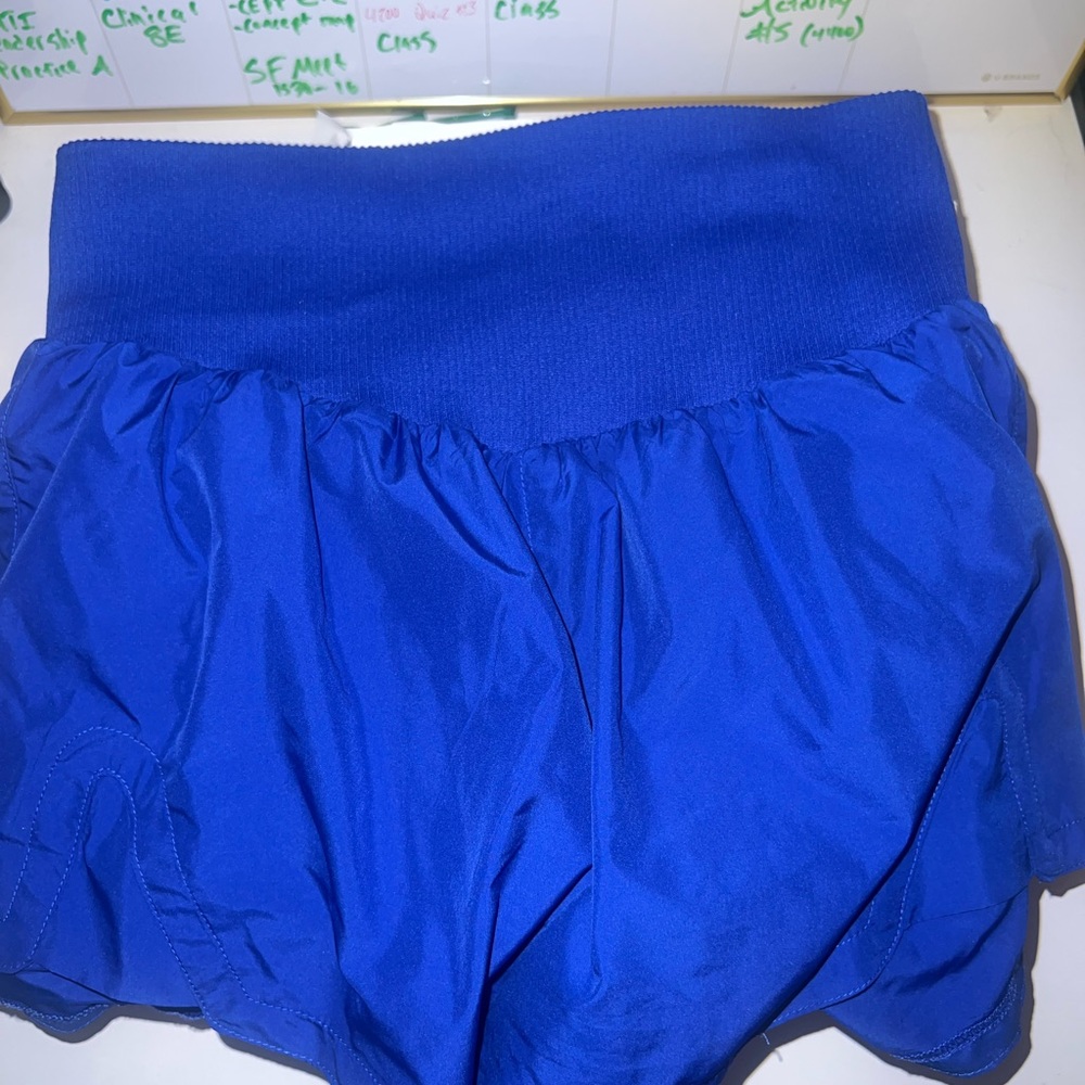 Free People Carpe Diem Athletic Running Shorts electric shock - Picture 3 of 5